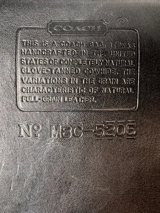 VTG 90's COACH LEGACY 5206 Black Leather Foldover Flap Messenger Briefcase - Picture 3 of 12